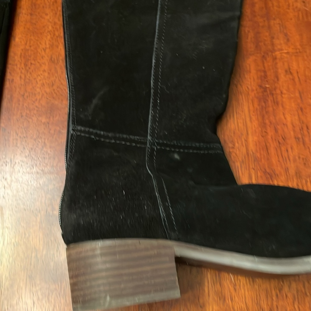 Gibson Latimer Black Suede Leather Knee-High Boots size 7.5 - Picture 5 of 10